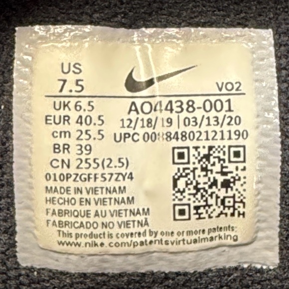 Nike Kyrie Flytrap II (2) Black & White Basketball AO4438-001 Sneakers Shoes 7.5 - Picture 12 of 12